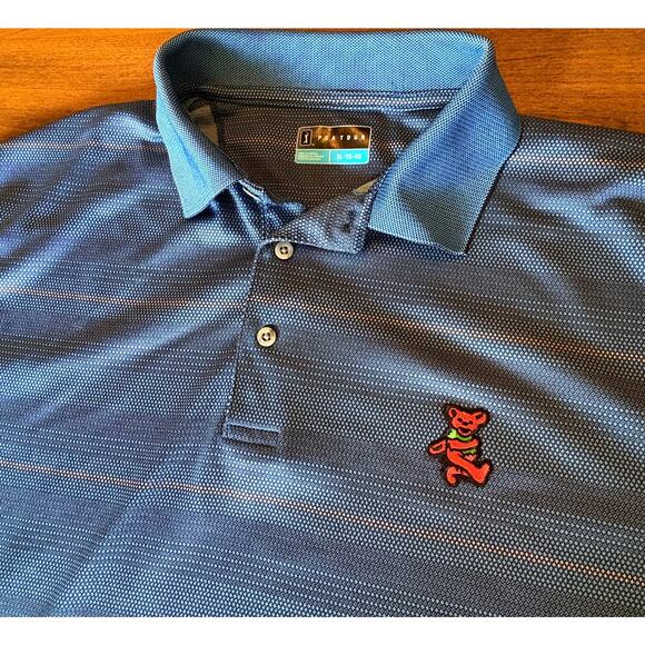 Grateful Dead Dancing Bear PGA Tour Golf Polo (XL) - Picture 6 of 6